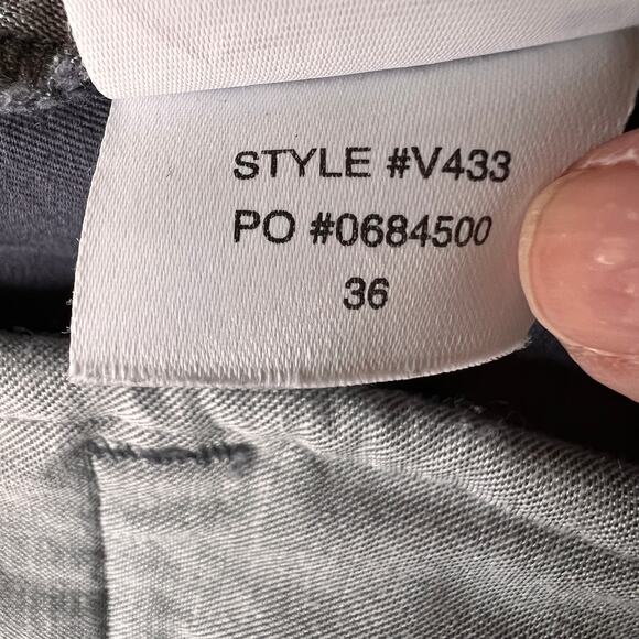 Vuori Pants Mens Size 36 Gray Collins Chino Cotton Blend Smoke Beryl Comfort - Picture 15 of 16